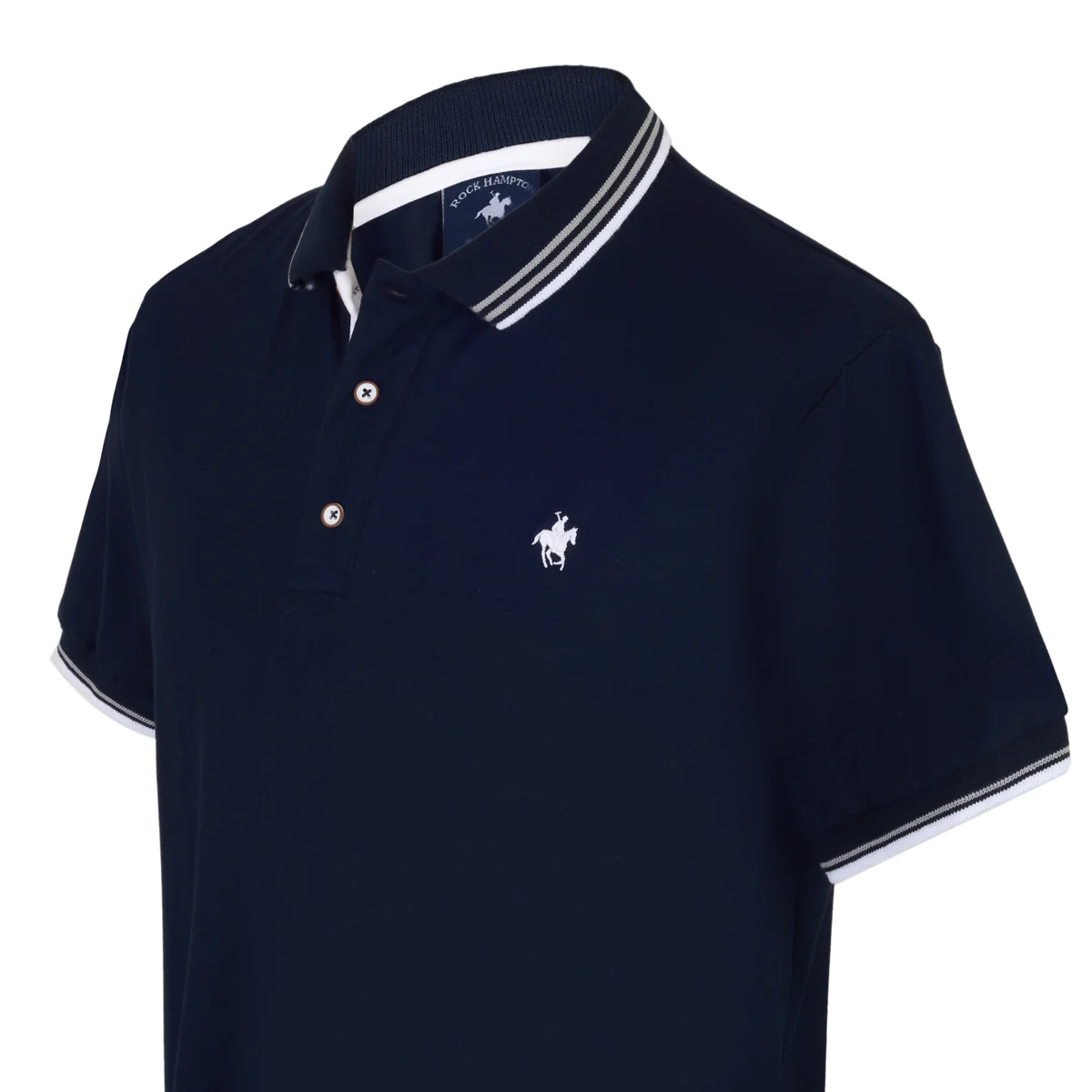 Playera Polo Color Marino Rock Hampton Polo Team
