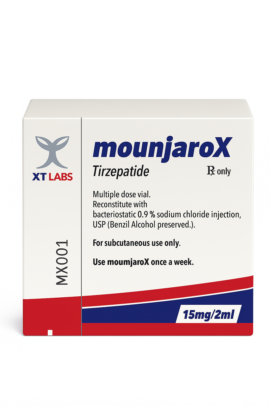 Mounjaro X XT Labs Tirzepatida Inyectable 15mg 2ml Control Glucosa y Peso