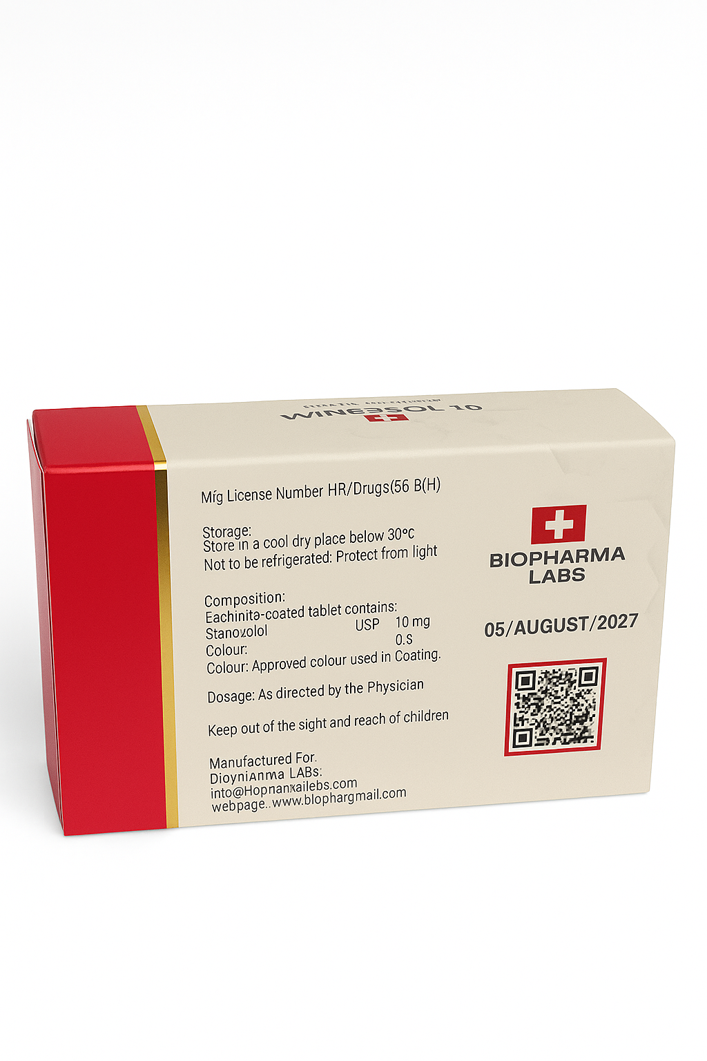 Winstrol 10 Biopharma Oral 10mg x 50 Tabs Fuerza y Definición Pro