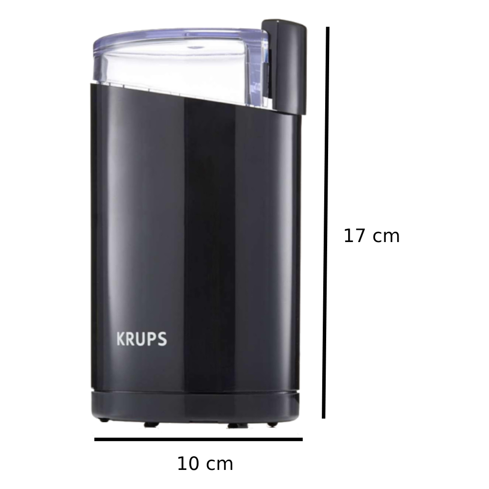 Molino Para Café y Especias Krups F2034251 Acero 200 W Negro