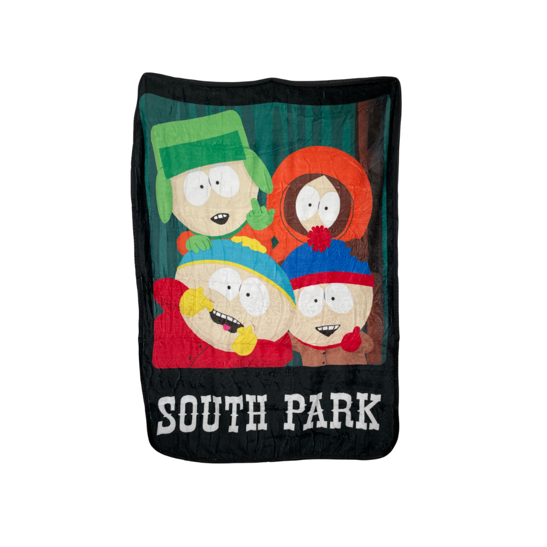 FRAZADA COBIJA  SOUTH PARK CARTMAN, KENNY, KYLE, STAN 117 X 152 CM